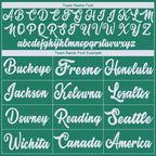 Custom Kelly Green White Authentic Throwback Basketball Jersey photo 2