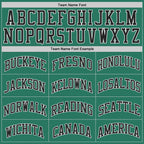 Custom Kelly Green Black-White Authentic Throwback Basketball Jersey photo 2