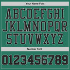 Custom Kelly Green Black-White Authentic Throwback Basketball Jersey photo 3