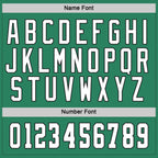 Custom Kelly Green White-Black Hockey Jersey photo 4