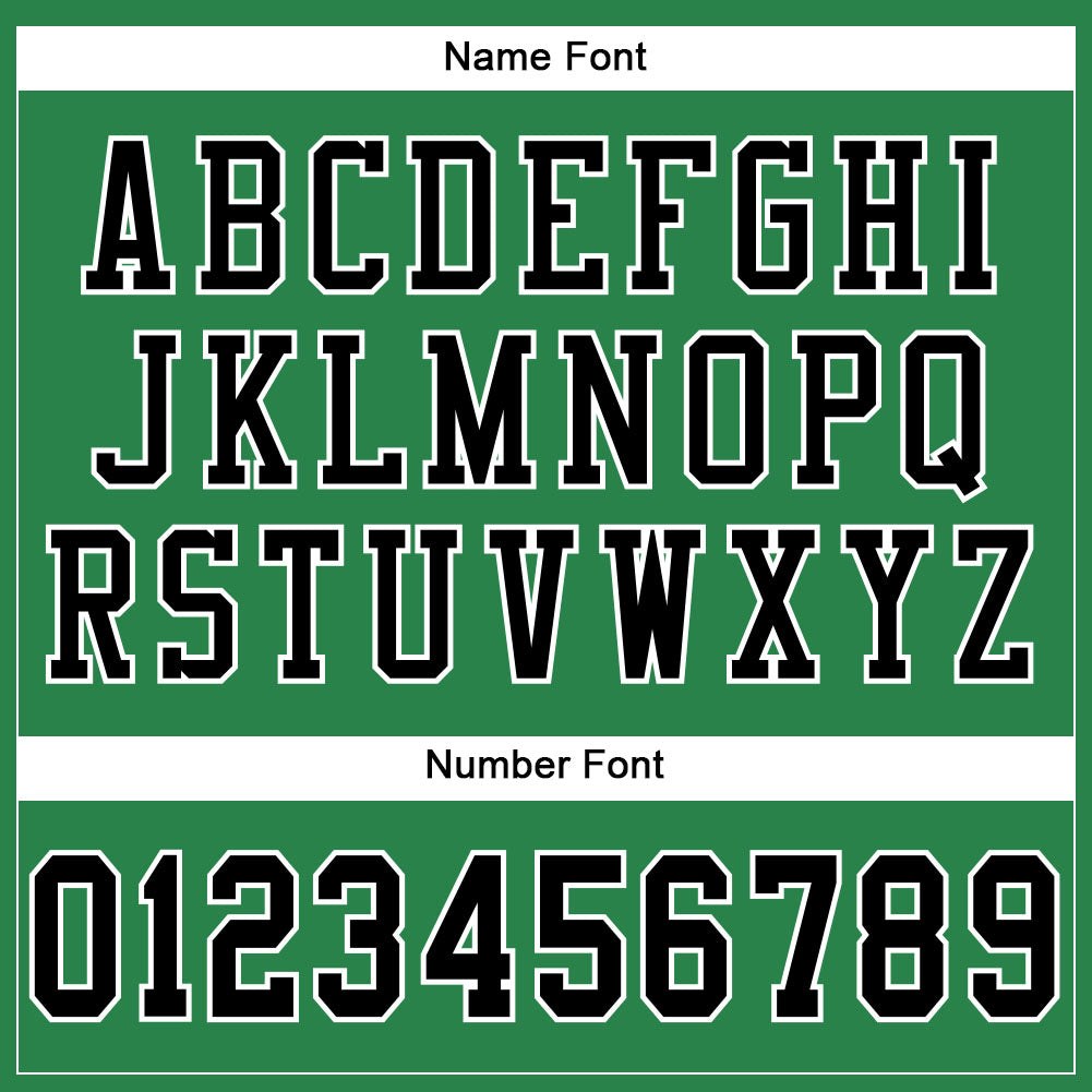 Custom Grass Green Black-White Mesh Authentic Football Jersey photo 3