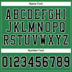 Custom Grass Green Black-White Mesh Authentic Football Jersey photo 3
