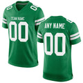 Custom Grass Green White Mesh Authentic Football Jersey