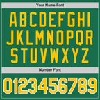 Custom Kelly Green Gold-White Performance T-Shirt photo 2