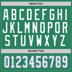 Custom Kelly Green White-Royal Hockey Jersey photo 5