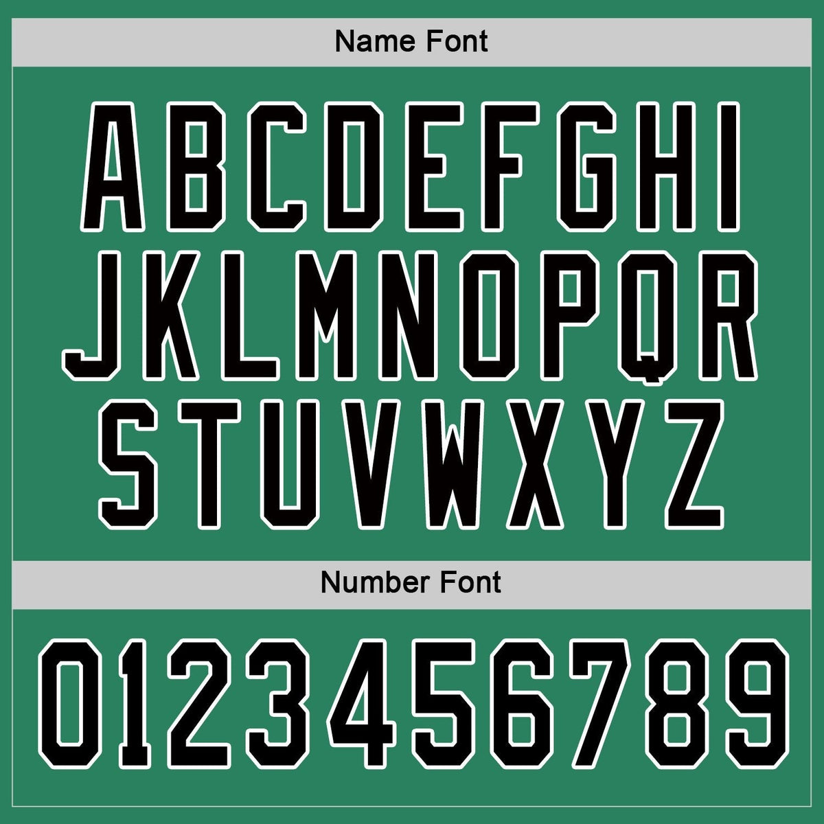 Custom Kelly Green Black-White Hockey Jersey photo 2