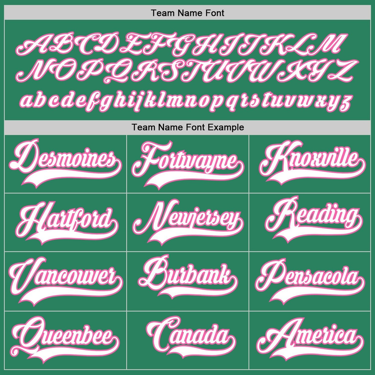 Custom Kelly Green White-Pink Hockey Jersey photo 3