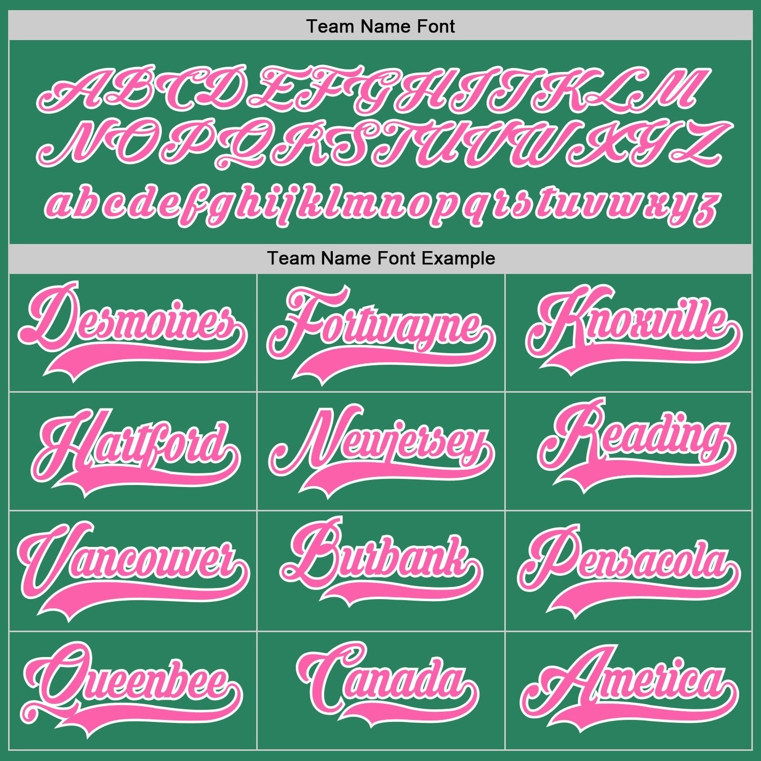 Custom Kelly Green Pink-White Hockey Jersey photo 3