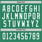 Custom Kelly Green White Hockey Jersey photo 2