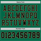 Custom Grass Green Black-Old Gold Mesh Authentic Throwback Football Jersey photo 3