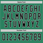 Custom Kelly Green Black-White Hockey Jersey photo 3