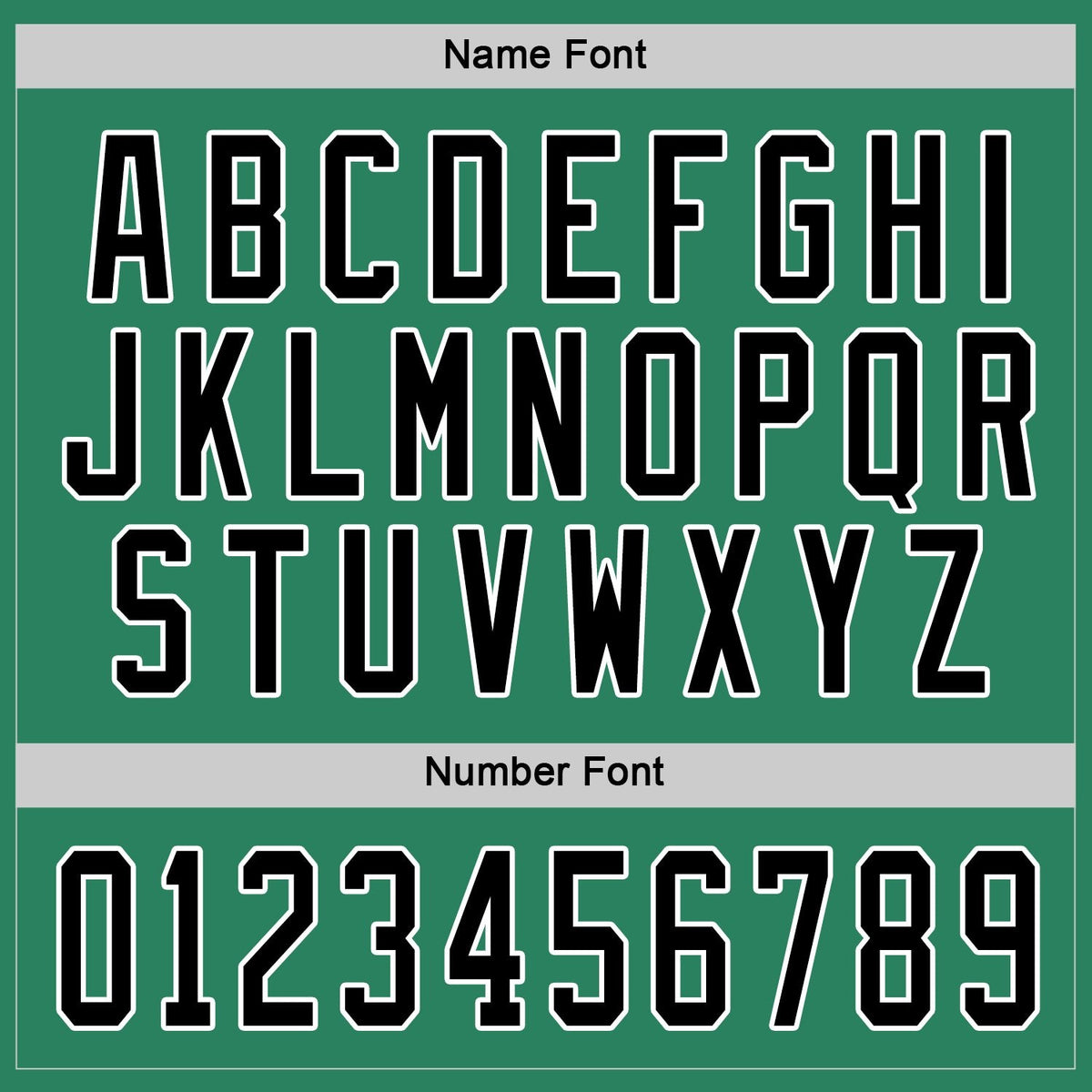 Custom Kelly Green Black-White Hockey Jersey photo 3