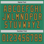Custom Kelly Green Old Gold-Black Hockey Jersey photo 3