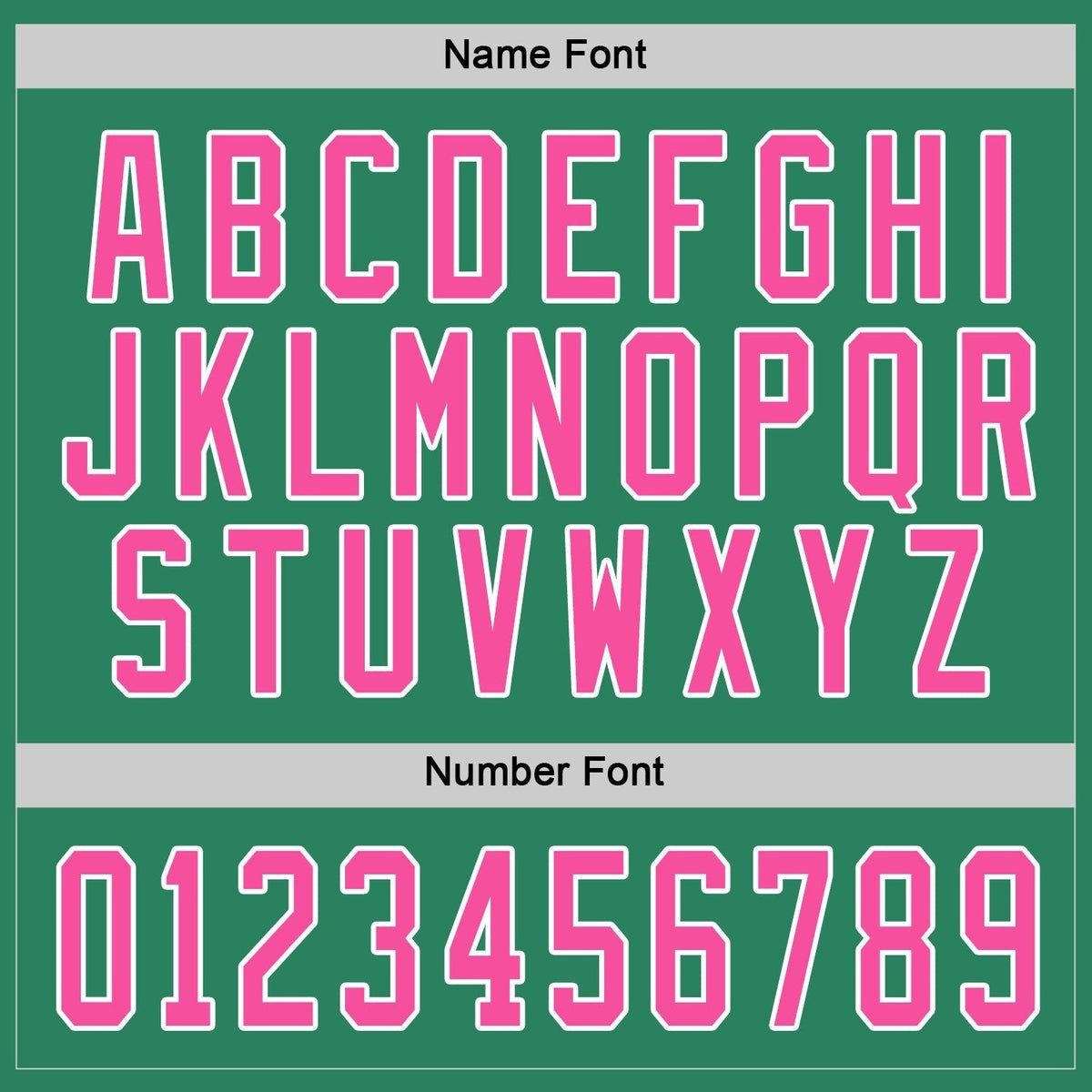 Custom Kelly Green Pink-White Hockey Jersey photo 3