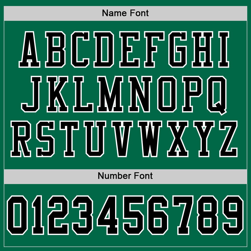 Custom Grass Green Black-White Mesh Authentic Football Jersey photo 3