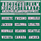 Custom Grass Green Pink-White Mesh Authentic Football Jersey photo 2
