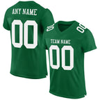 Custom Kelly Green White Mesh Authentic Football Jersey photo 1
