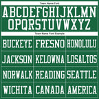 Custom Kelly Green White Mesh Authentic Football Jersey photo 2