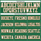 Custom Kelly Green Orange-White Mesh Authentic Football Jersey photo 2