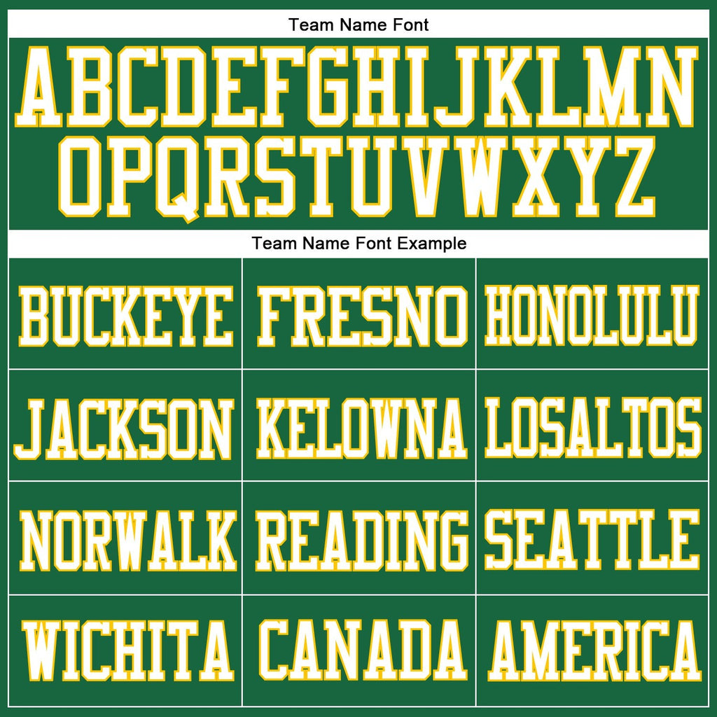 Custom Kelly Green Gold-White Mesh Authentic Football Jersey photo 2