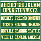 Custom Kelly Green Gold-White Mesh Authentic Football Jersey photo 2