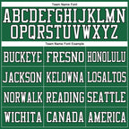 Custom Kelly Green Black-White Mesh Authentic Football Jersey photo 2
