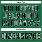 Custom Kelly Green Black-White Mesh Authentic Football Jersey photo 3