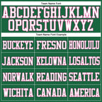 Custom Kelly Green Pink-White Mesh Authentic Football Jersey photo 2
