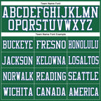 Custom Kelly Green Royal-White Mesh Authentic Football Jersey photo 2