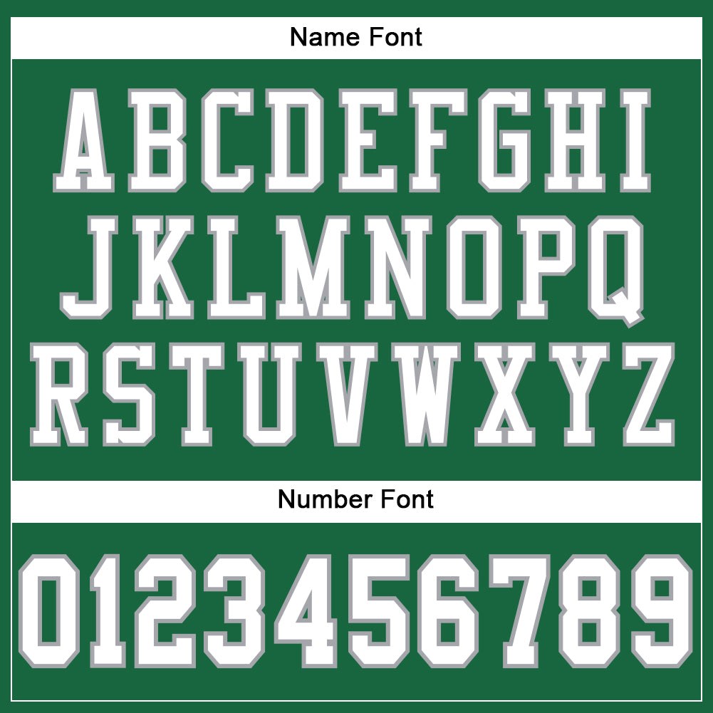 Custom Kelly Green White-Gray Mesh Authentic Football Jersey photo 3