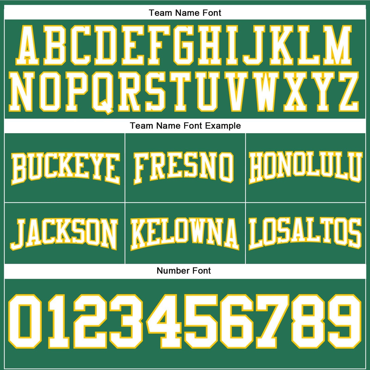 Custom Stitched Kelly Green White-Gold Football Pullover Sweatshirt Hoodie photo 2