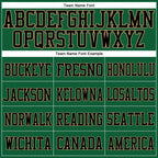Custom Kelly Green Old Gold-Black Mesh Authentic Football Jersey photo 2