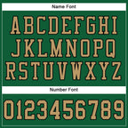 Custom Kelly Green Old Gold-Black Mesh Authentic Football Jersey photo 3