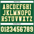 Custom Kelly Green White-Gold Mesh Authentic Football Jersey photo 3