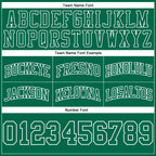 Custom Kelly Green Kelly Green-White Authentic Throwback Basketball Shorts photo 2