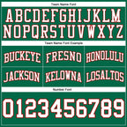 Custom Kelly Green White-Red Authentic Throwback Basketball Shorts photo 2