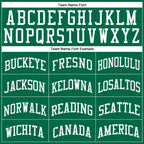 Custom Kelly Green White Authentic Throwback Basketball Jersey photo 2