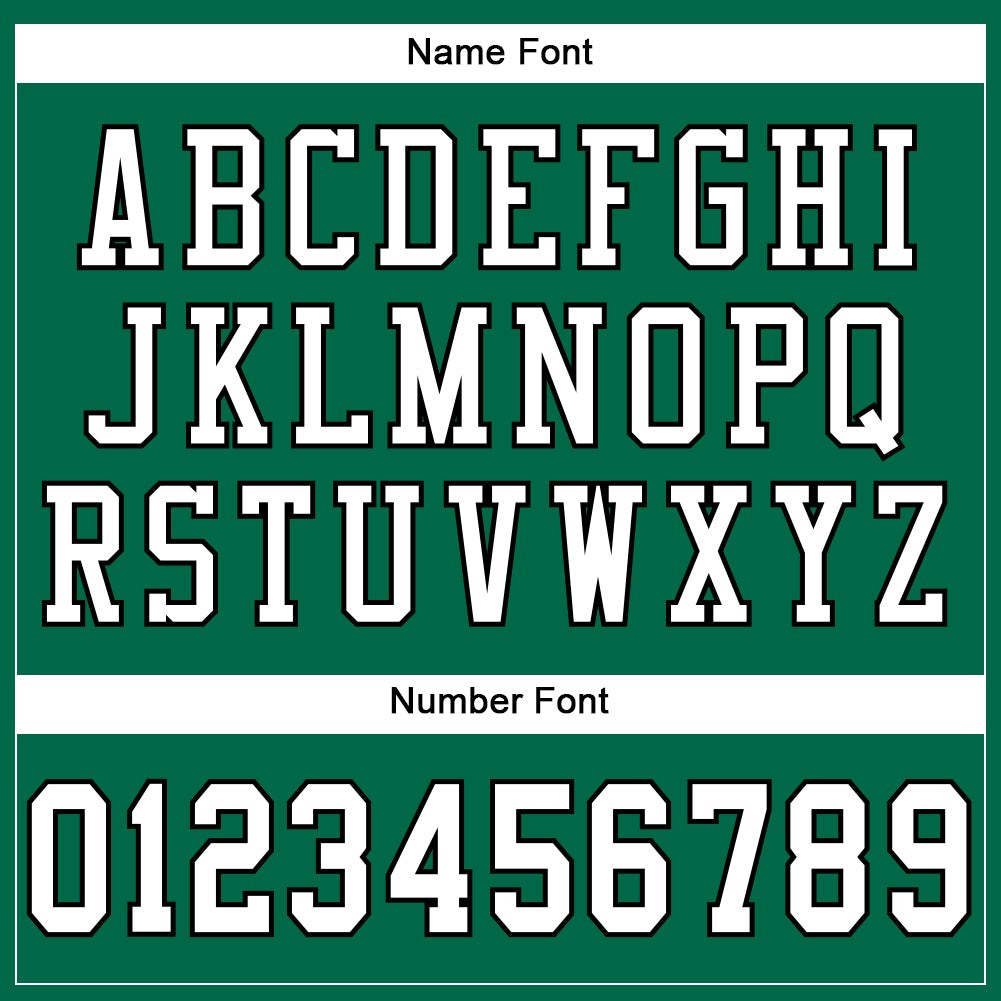 Custom Kelly Green White-Black Mesh Authentic Football Jersey photo 3