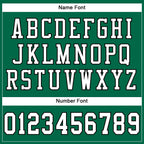 Custom Kelly Green White-Black Mesh Authentic Football Jersey photo 3