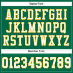 Custom Kelly Green White-Gold Mesh Authentic Football Jersey photo 3