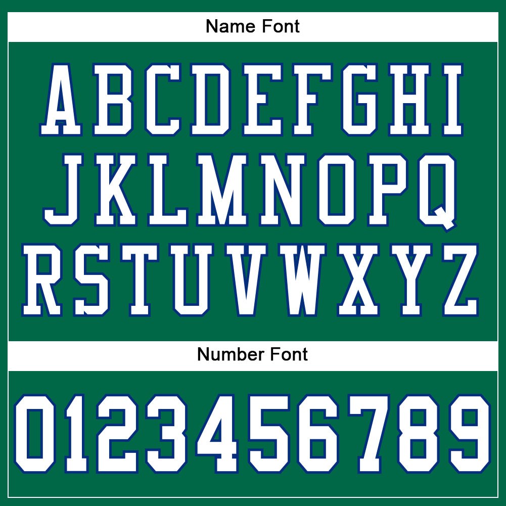 Custom Kelly Green White-Royal Mesh Authentic Football Jersey photo 3