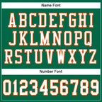 Custom Kelly Green White-Orange Mesh Authentic Football Jersey photo 3