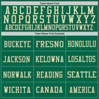 Custom Kelly Green Vintage Mexican Flag-City Cream Mesh Authentic Football Jersey photo 2