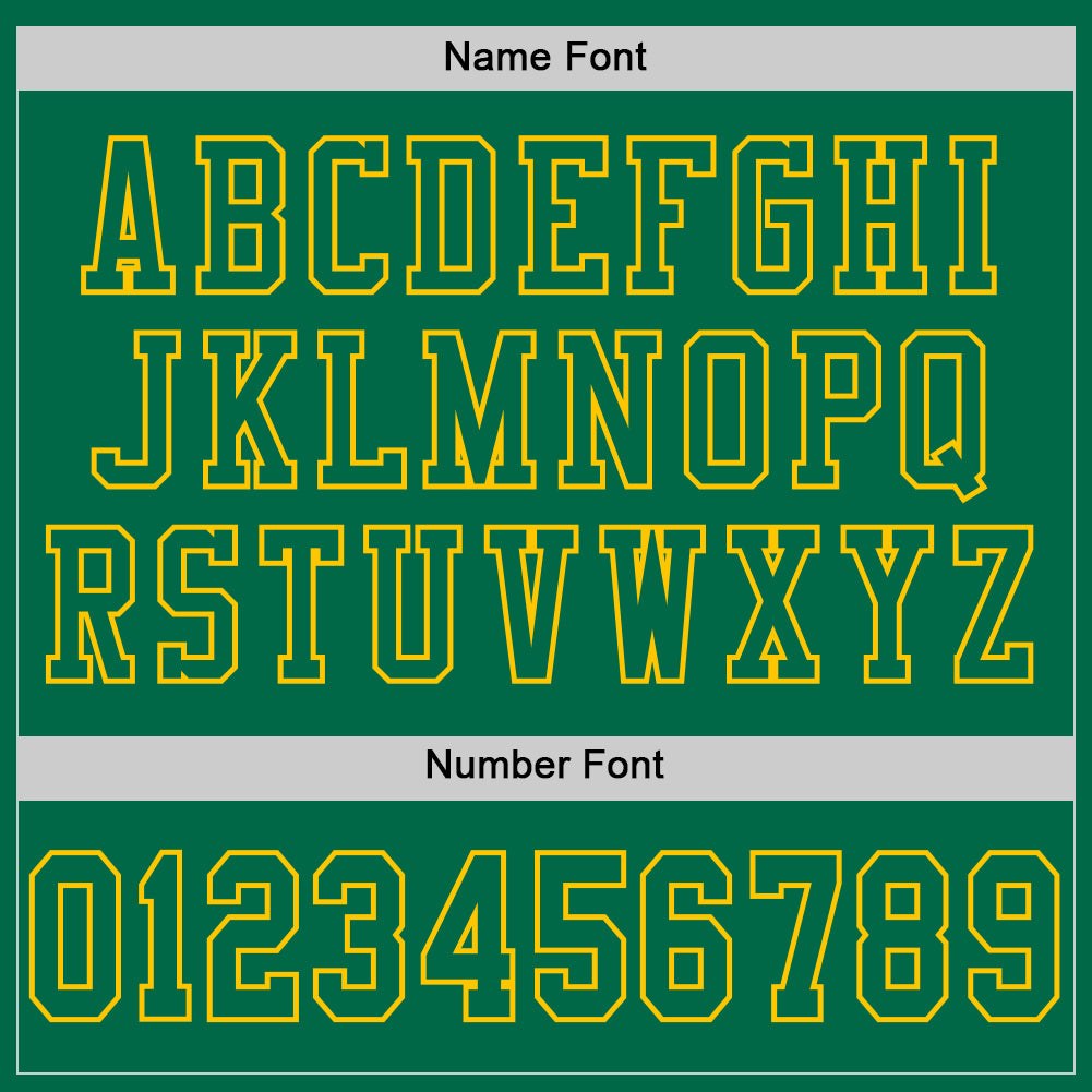 Custom Kelly Green Yellow Mesh Authentic Football Jersey photo 3