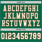 Custom Kelly Green White-Orange Mesh Authentic Football Jersey photo 3