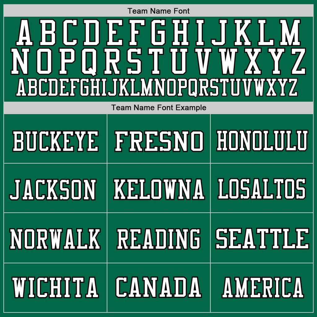Custom Kelly Green White-Black Mesh Authentic Football Jersey photo 2