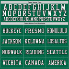 Custom Kelly Green White-Black Mesh Authentic Football Jersey photo 2