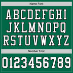 Custom Kelly Green White-Black Mesh Authentic Football Jersey photo 3