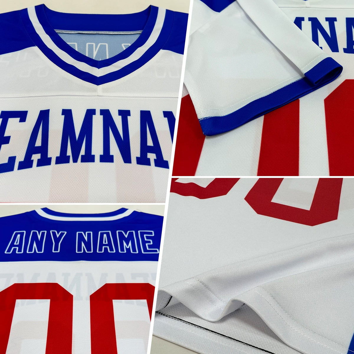 Custom Kelly Green White-Red Authentic Football Jersey photo 2
