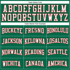 Custom Kelly Green White-Red Authentic Football Jersey photo 4